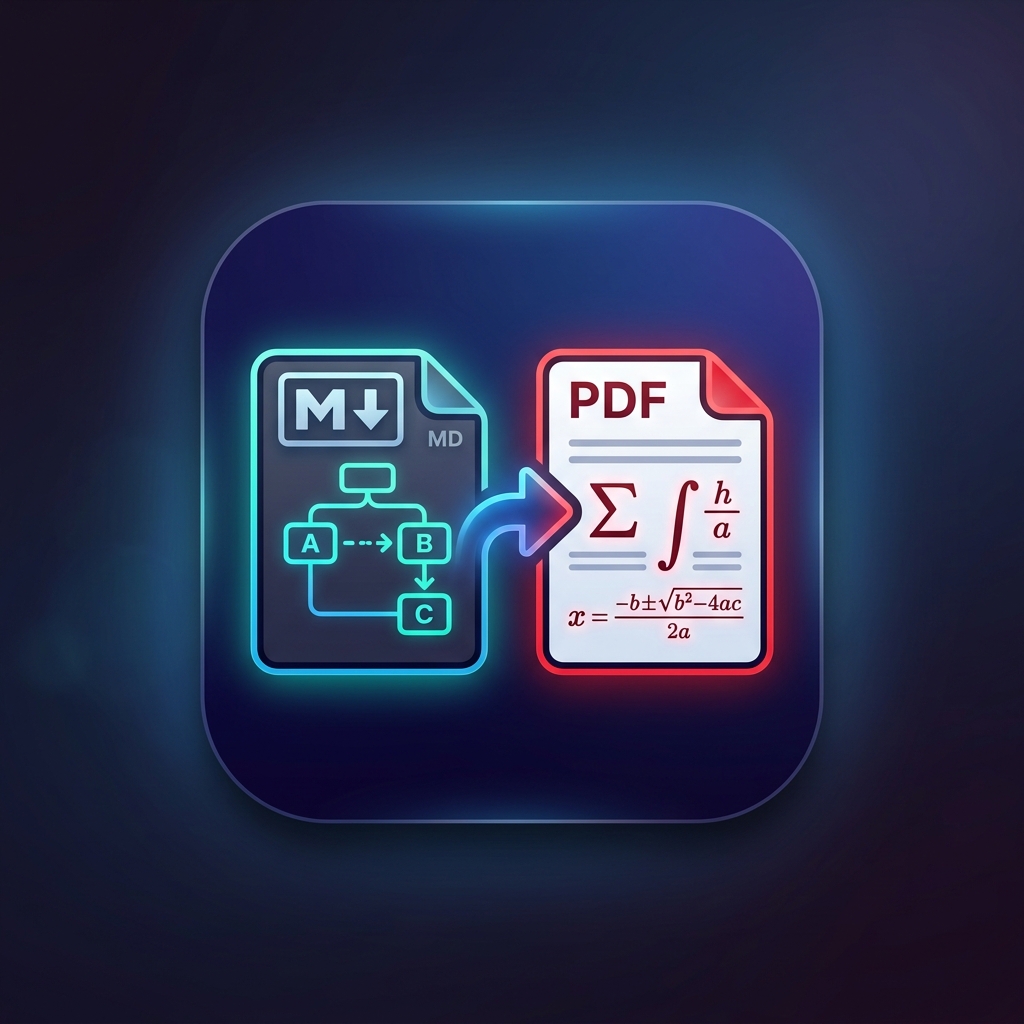 Markdown to PDF (with Mermaid & Math)